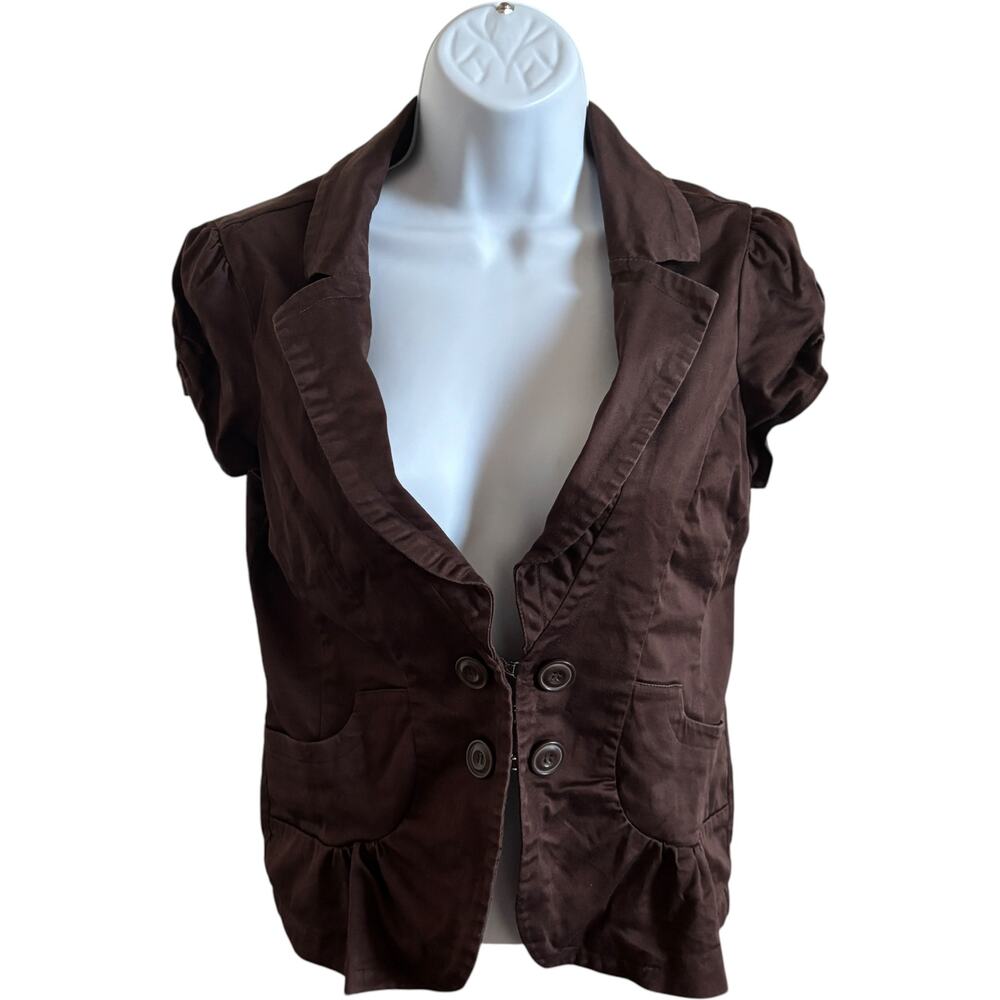 Vanty S Y2K Peplum Blazer Brown Regular